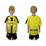 Dortmund Blank Home Kid Soccer Club Jersey1