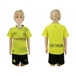 Dortmund Blank Home Kid Soccer Club Jersey