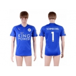 Leicester City #1 Schmeichel Home Soccer Country Jersey