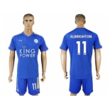 Leicester City #11 Albrighton Home Soccer Club Jersey