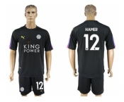 Leicester City #12 Hamer Black Goalkeeper Soccer Club Jersey