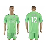 Leicester City #12 Hamer Green Goalkeeper Soccer Club Jersey