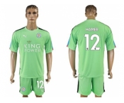 Leicester City #12 Hamer Green Goalkeeper Soccer Club Jersey