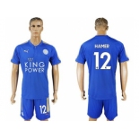 Leicester City #12 Hamer Home Soccer Club Jersey