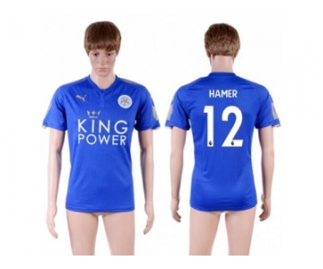 Leicester City #12 Hamer Home Soccer Country Jersey