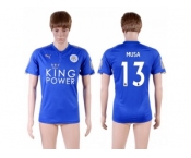 Leicester City #13 Musa Home Soccer Country Jersey