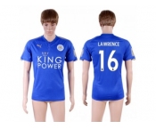 Leicester City #16 Lawrence Home Soccer Country Jersey