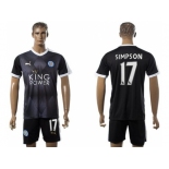 Leicester City #17 Simpson Away Soccer Club Jersey 1