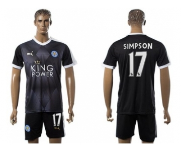 Leicester City #17 Simpson Away Soccer Club Jersey 1