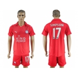 Leicester City #17 Simpson Away Soccer Club Jersey