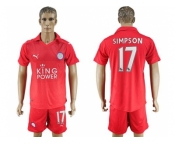 Leicester City #17 Simpson Away Soccer Club Jersey