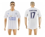 Leicester City #17 Simpson SEC Away Soccer Club Jersey