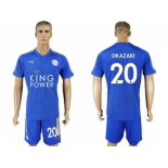 Leicester City #20 Okazaki Home Soccer Club Jersey