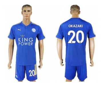 Leicester City #20 Okazaki Home Soccer Club Jersey