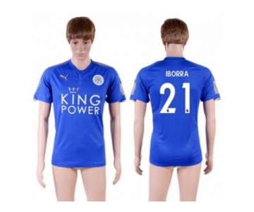 Leicester City #21 Iborra Home Soccer Country Jersey