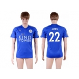 Leicester City #22 James Home Soccer Country Jersey