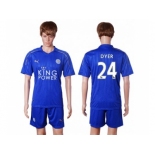 Leicester City #24 Dyer Home Soccer Club Jersey