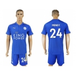 Leicester City #24 Mendy Home Soccer Club Jersey