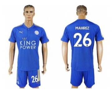 Leicester City #26 Mahrez Home Soccer Club Jerse