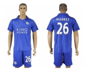 Leicester City #26 Mahrez Home Soccer Club Jersey 1