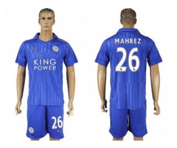 Leicester City #26 Mahrez Home Soccer Club Jersey 1