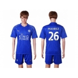 Leicester City #26 Mahrez Home Soccer Club Jersey