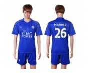 Leicester City #26 Mahrez Home Soccer Club Jersey