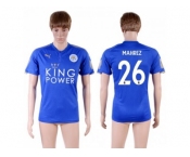 Leicester City #26 Mahrez Home Soccer Country Jersey