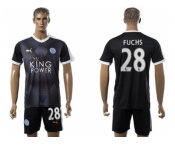 Leicester City #28 Fuchs Away Soccer Club Jersey 1