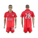 Leicester City #28 Fuchs Away Soccer Club Jersey