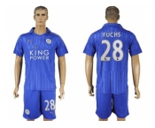 Leicester City #28 Fuchs Home Soccer Club Jersey