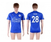 Leicester City #28 Fuchs Home Soccer Country Jersey