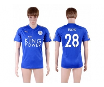 Leicester City #28 Fuchs Home Soccer Country Jersey