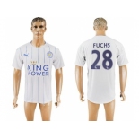 Leicester City #28 Fuchs SEC Away Soccer Club Jersey