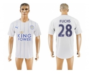 Leicester City #28 Fuchs SEC Away Soccer Club Jersey