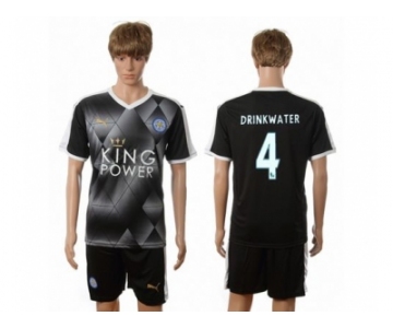 Leicester City #4 Drinkwater Away Soccer Club Jersey 1