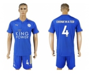 Leicester City #4 Drinkwater Home Soccer Club Jersey