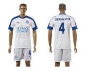 Leicester City #4 Drinkwater SEC Away Soccer Club Jersey 1