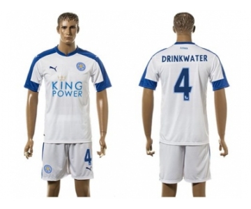 Leicester City #4 Drinkwater SEC Away Soccer Club Jersey 1