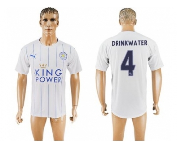 Leicester City #4 Drinkwater SEC Away Soccer Club Jersey