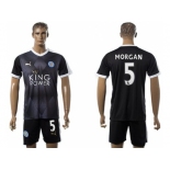 Leicester City #5 Morgan Away Soccer Club Jersey 1