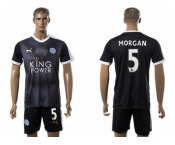 Leicester City #5 Morgan Away Soccer Club Jersey 1