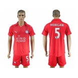 Leicester City #5 Morgan Away Soccer Club Jersey