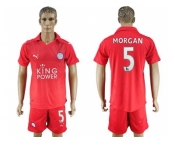 Leicester City #5 Morgan Away Soccer Club Jersey