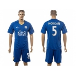 Leicester City #5 Morgan Home Soccer Club Jersey 1