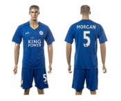 Leicester City #5 Morgan Home Soccer Club Jersey 1