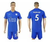 Leicester City #5 Morgan Home Soccer Club Jersey