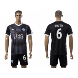 Leicester City #6 Huth Away Soccer Club Jersey