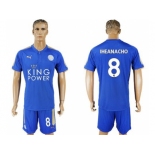 Leicester City #8 Iheanacho Home Soccer Soccer Club Jersey