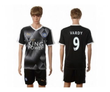 Leicester City #9 Vardy Away Soccer Club Jersey 1